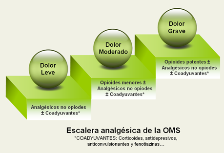 ESCALERA ANALGESICA OMS escalera analgesica oms: